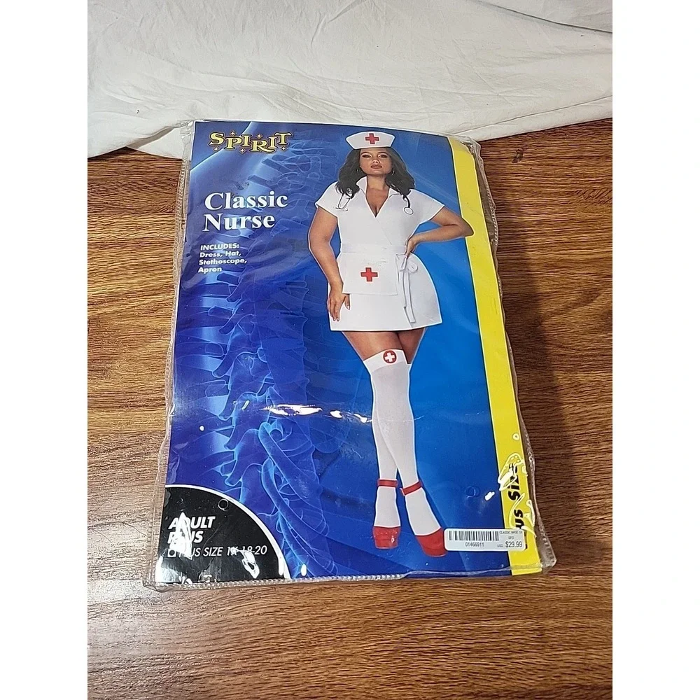 Spirit Classic Nurse Size 1x 18-20 4 Piece Costume - Picture 1 of 2